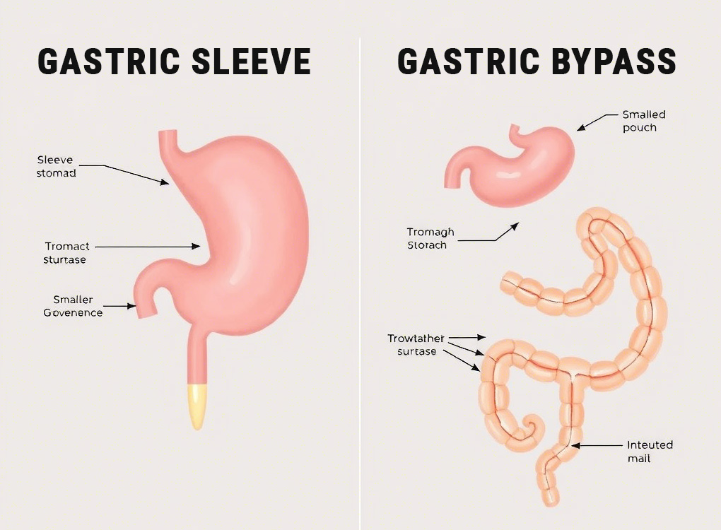 Types of Bariatric Surgery diagram
