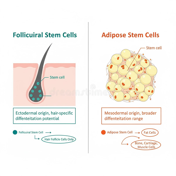 Follicular Stem Cells Vs. Adipose Stem Cells