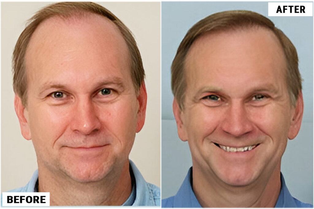 before and after full face
