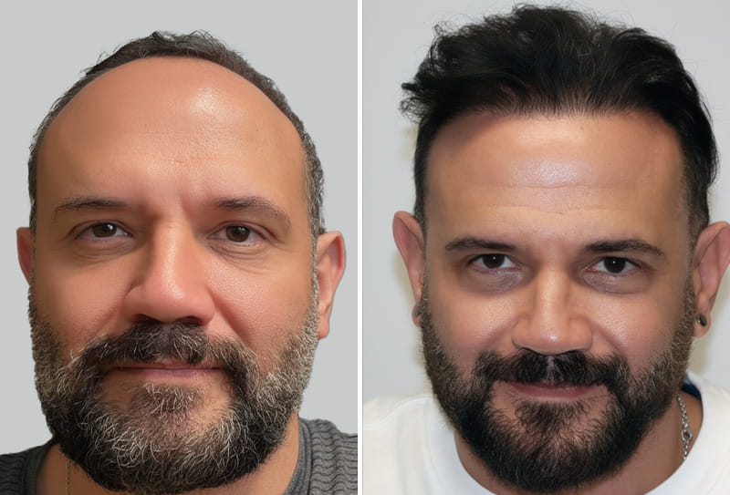 ForHair patient ״Ty Antoine DeSouza״ Before and after review photo results